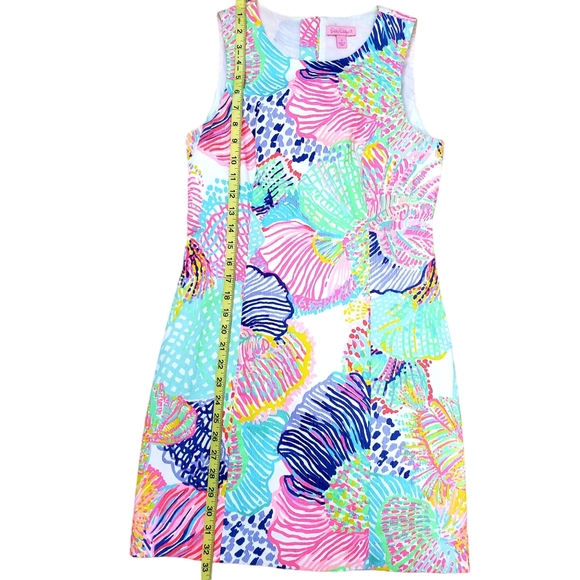 Lilly Pulitzer Roar of the Seas Mila Dress sz 0 EUC gold zip Medallion shift - Picture 8 of 14